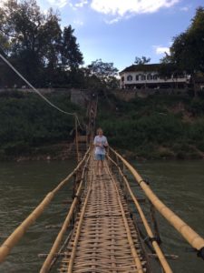 Bamboo bridge, Vang Vieng, Laos