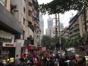 Busy street of Chongqing