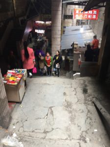 Chongqing has many steep narrow streets